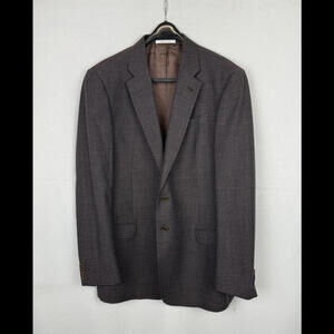 Armani Collezioni Wool Blazer Jacket Brown Size 42 L US